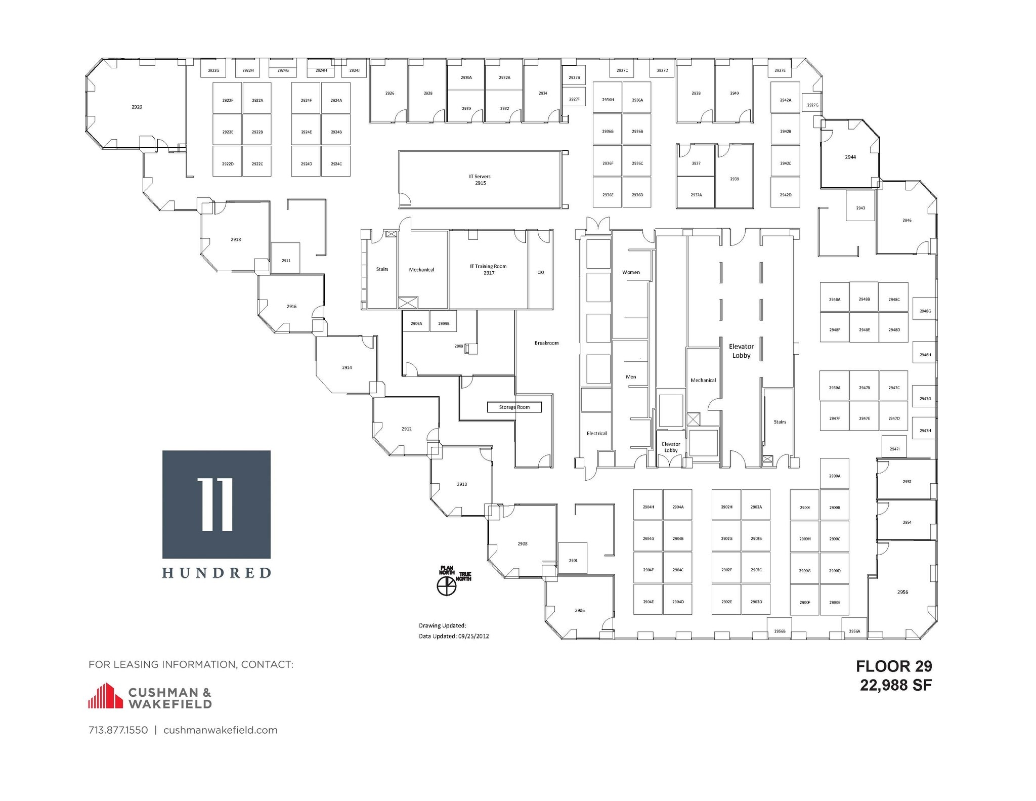 1100 Louisiana St, Houston, TX à louer Plan d’étage– Image 1 sur 1