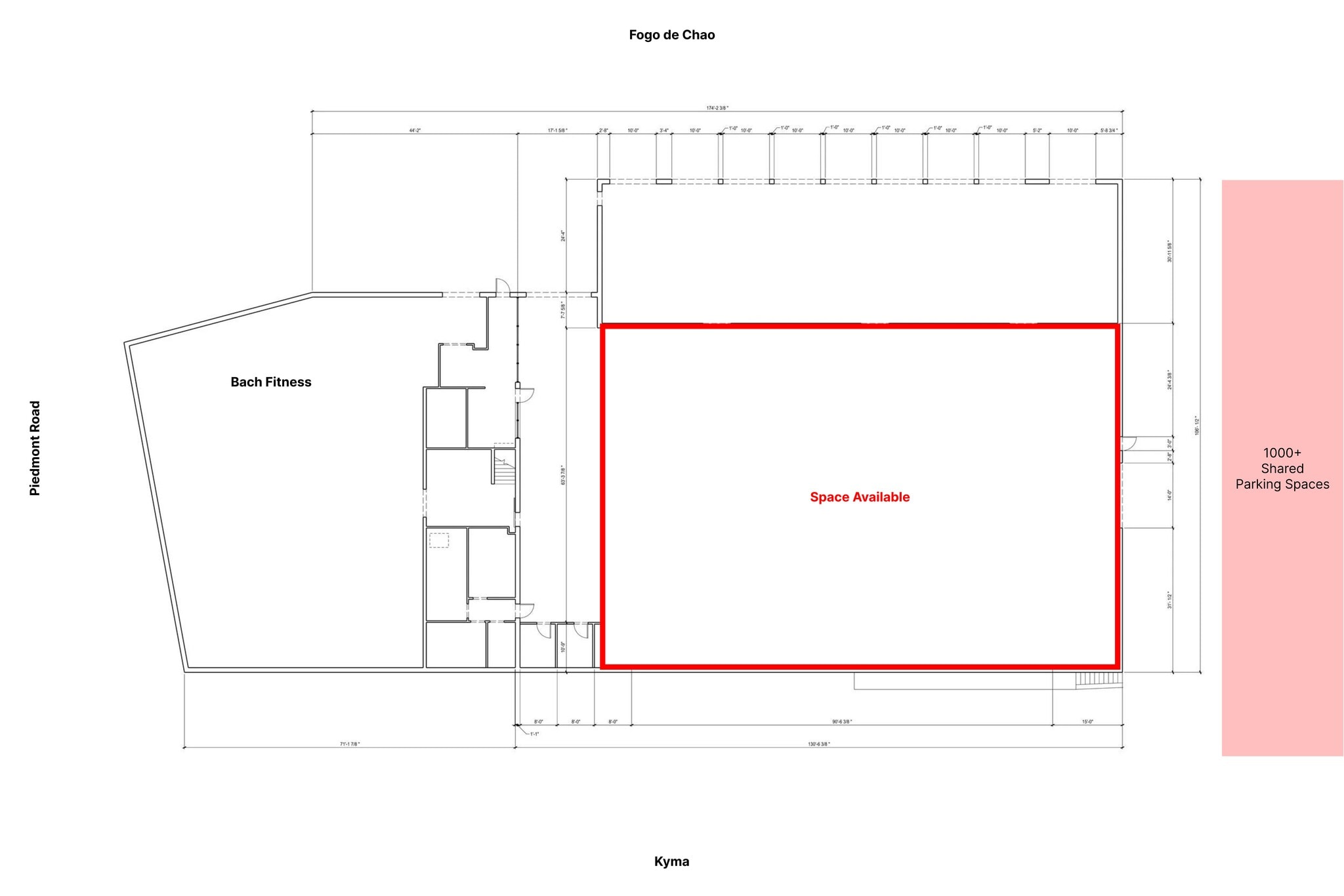 3097 Piedmont Rd NE, Atlanta, GA à louer Plan de site– Image 1 sur 1