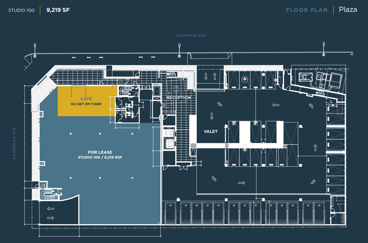 6344 Fountain Ave, Los Angeles, CA à louer Plan d’étage– Image 1 sur 2