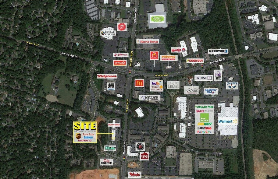 10020 Monroe Rd, Matthews, NC à louer - Photo de l’immeuble – Image 2 sur 2