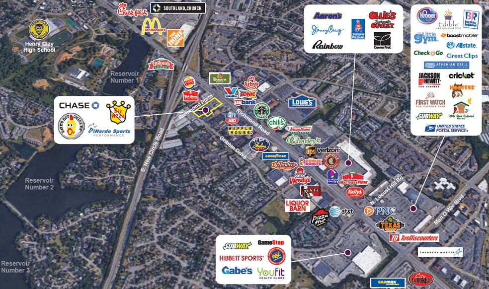 2594-2626 Richmond Rd, Lexington, KY à louer - Aérien – Image 3 sur 3