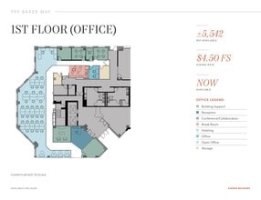 999 Baker Way, San Mateo, CA à louer Plan d’étage– Image 1 sur 1