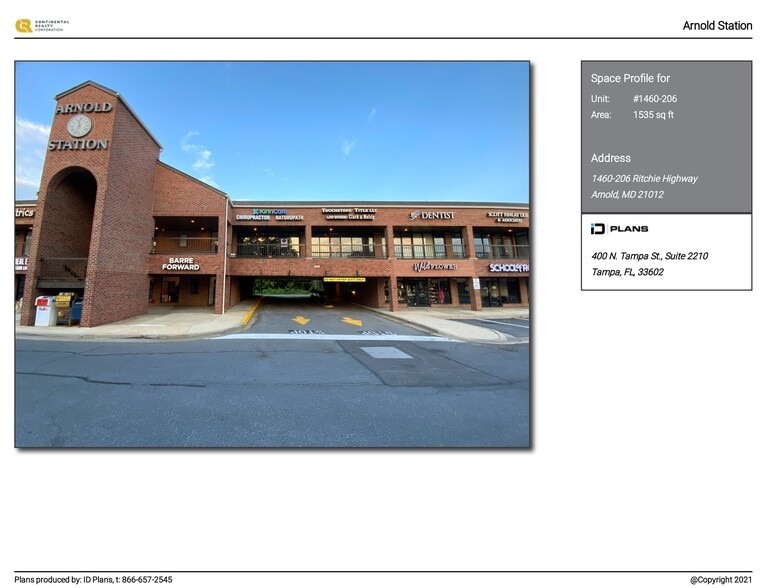 1450-1460 Ritchie Hwy, Arnold, MD à louer - Plan de site – Image 1 sur 12