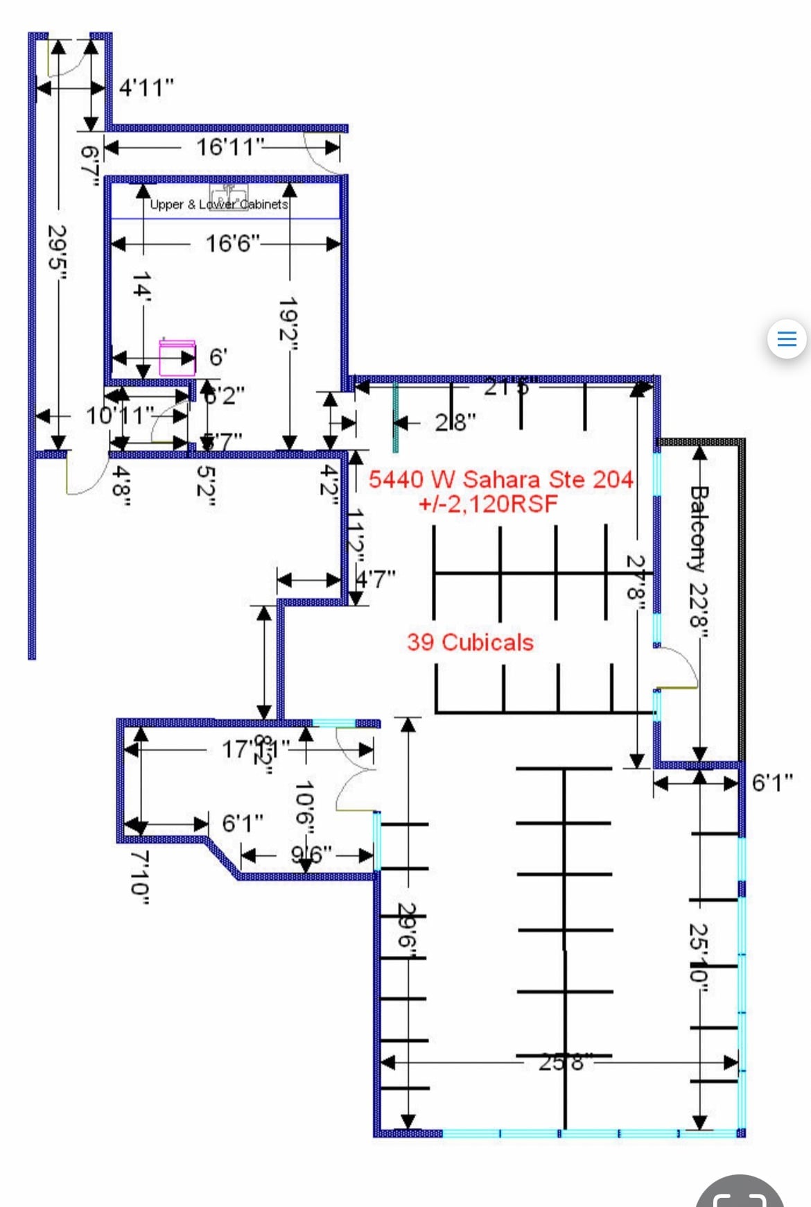 5440 W Sahara Ave, Las Vegas, NV à vendre Plan d’étage– Image 1 sur 6