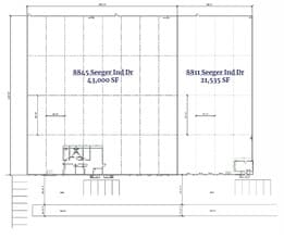 8801-8845 Seeger Industrial Dr, Berkeley, MO à louer Plan d’étage– Image 1 sur 1