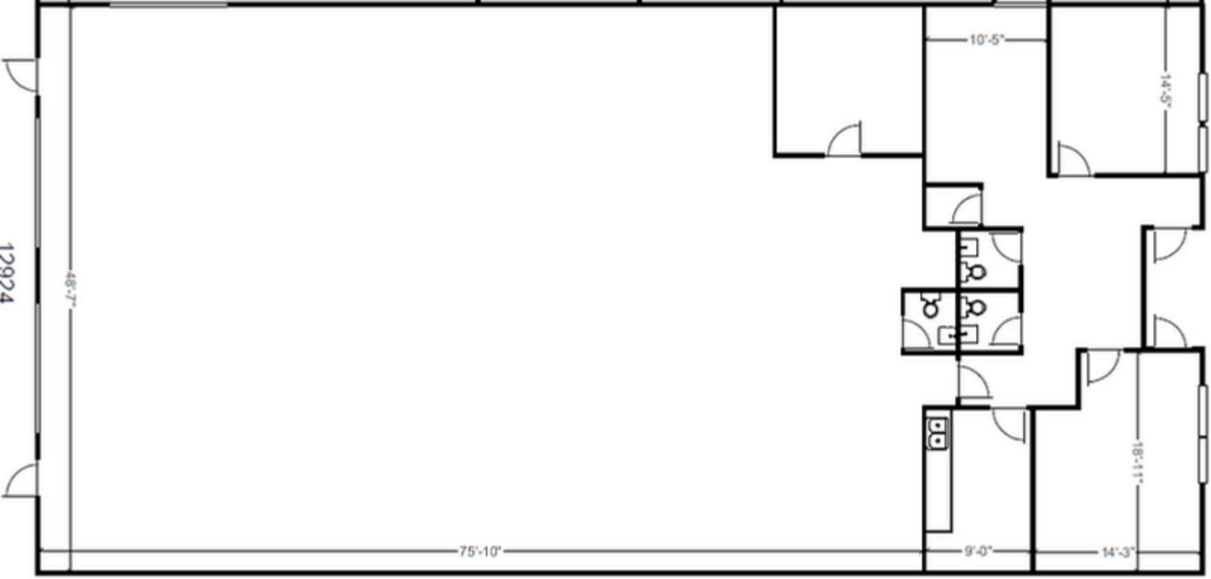 13300 McCormick Dr, Tampa, FL à louer Plan d’étage– Image 1 sur 2