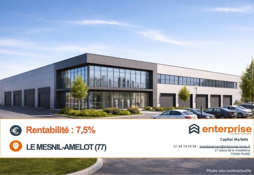 Local d'activités dans Le Mesnil-Amelot à vendre - Photo de l’immeuble – Image 1 sur 1