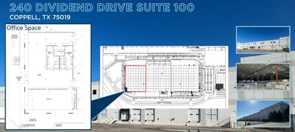 240 Dividend Dr, Coppell, TX à louer Plan d’étage– Image 1 sur 1