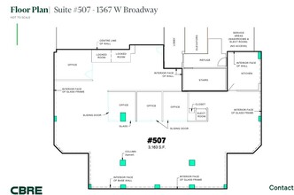 1355-1371 W Broadway, Vancouver, BC à louer Plan d’étage– Image 1 sur 1