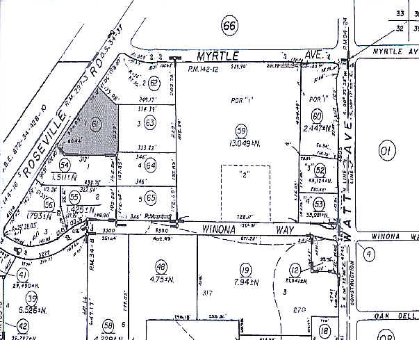 4700 Roseville Rd, North Highlands, CA à louer - Plan cadastral – Image 2 sur 4