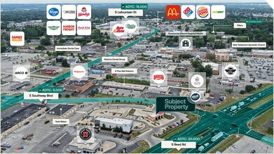 515 E Southway Blvd, Kokomo, IN - Vue aérienne  vue de carte - Image1