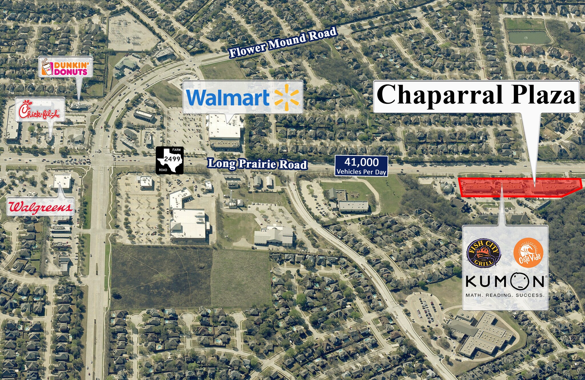 2608-2616 Long Prairie Rd, Flower Mound, TX à louer Photo principale– Image 1 sur 3