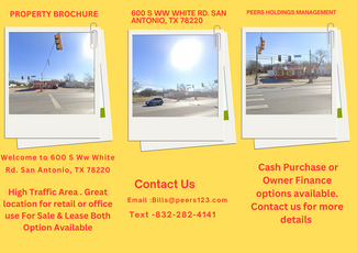 Plus de détails pour 600 S WW White Rd, San Antonio, TX - Local commercial à vendre