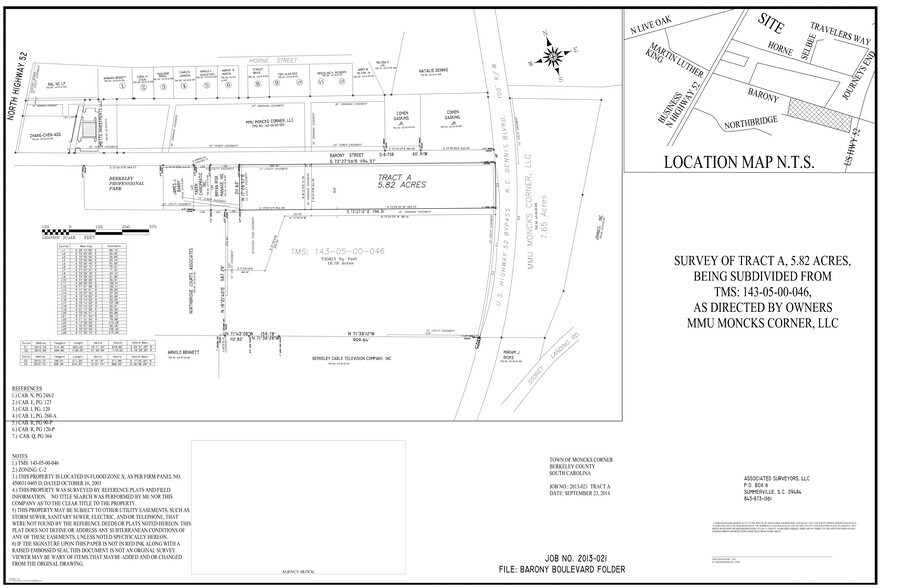 Barony St, Moncks Corner, SC à vendre - Plan de site – Image 3 sur 3