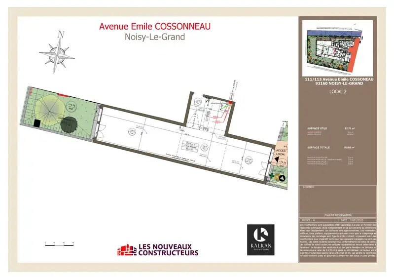 111 Avenue Emile Cossonneau, Noisy-le-Grand à vendre - Plan d’étage – Image 1 sur 1