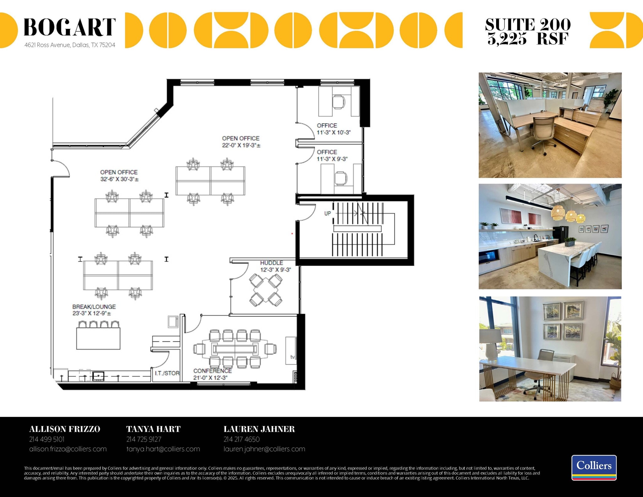 4621 Ross Ave, Dallas, TX à louer Plan d’étage– Image 1 sur 4