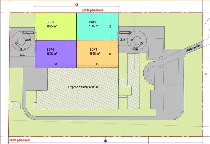 Industriel/Logistique dans Monchy-le-Preux à vendre - Plan de site – Image 2 sur 2