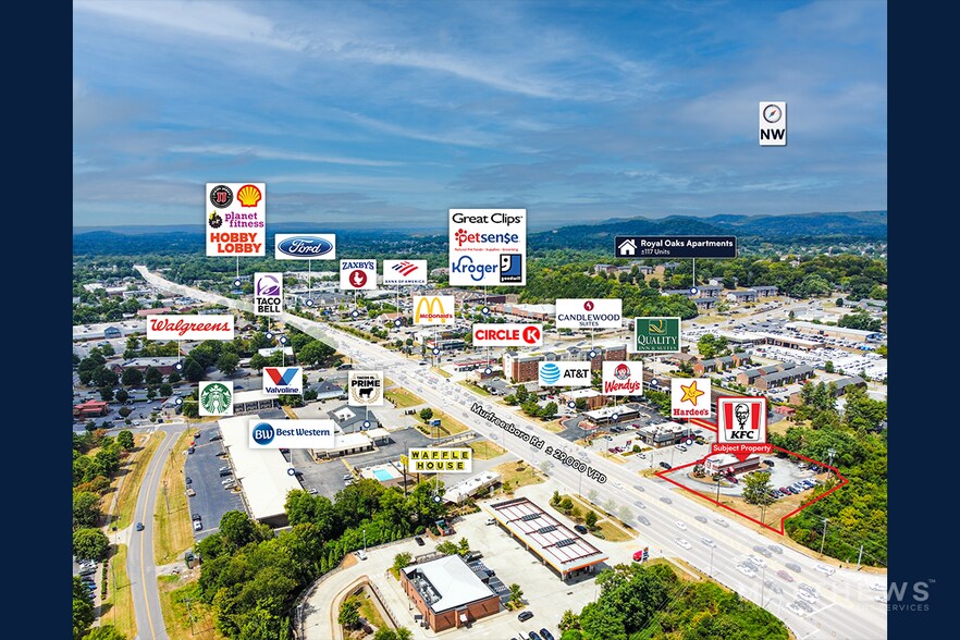 1319 Murfreesboro Rd, Franklin, TN à louer - Photo de l’immeuble – Image 3 sur 4