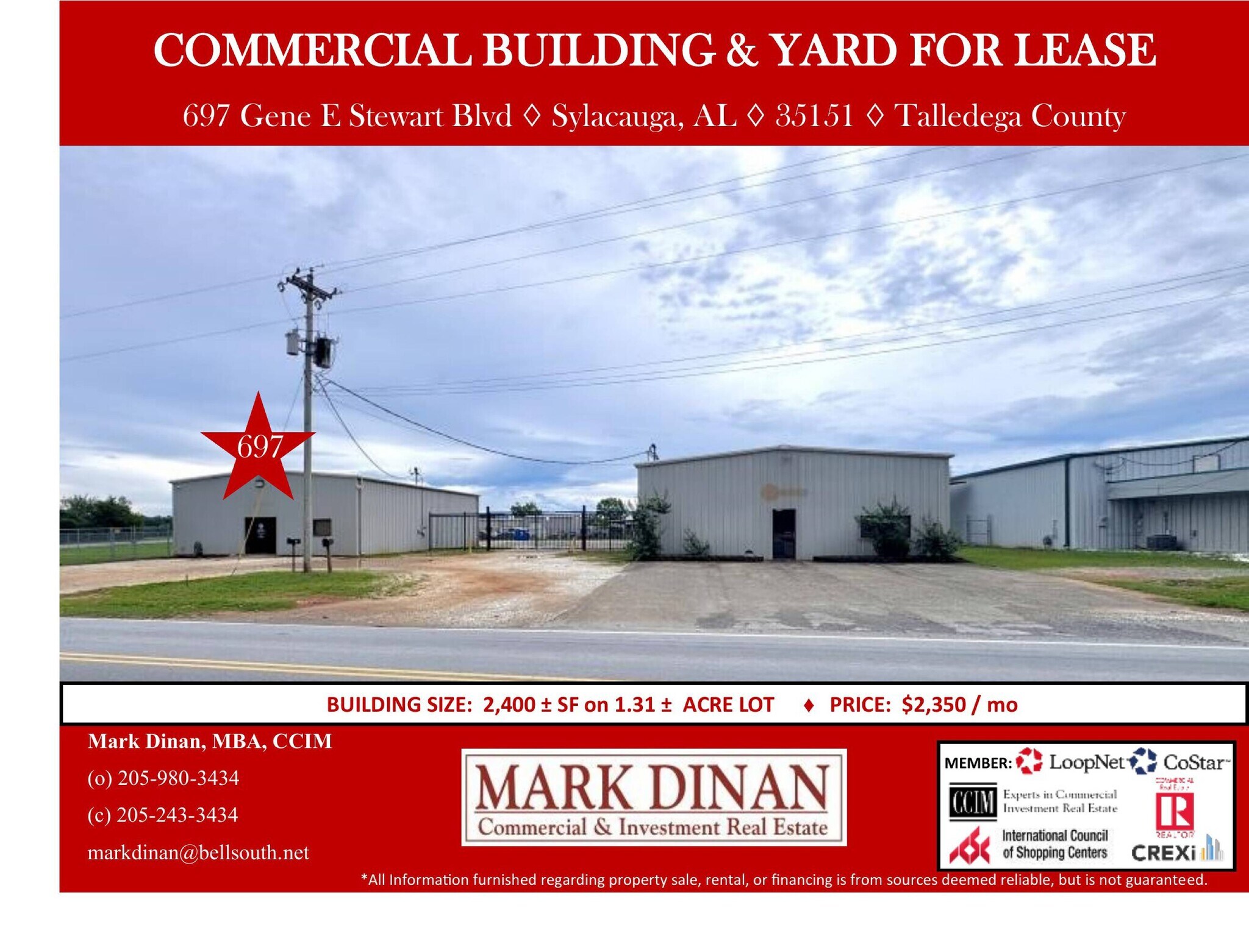 697 Gene E Stewart blvd, Sylacauga, AL à louer Photo intérieure– Image 1 sur 3