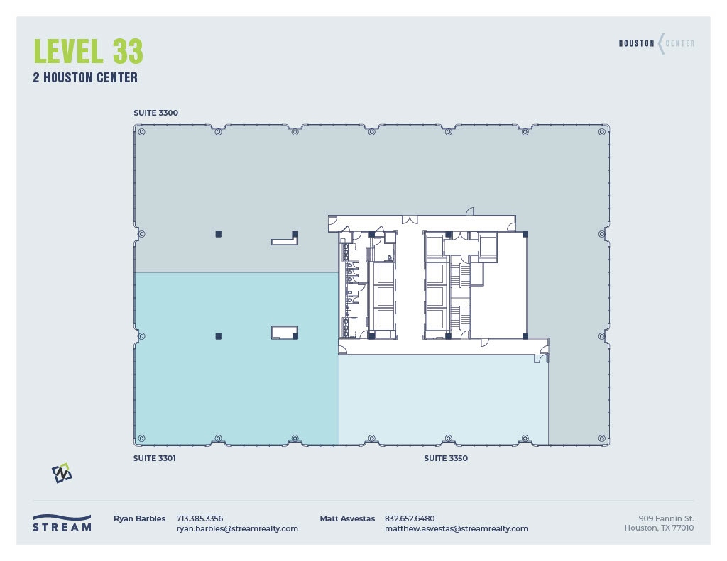 909 Fannin St, Houston, TX à louer Plan d’étage– Image 1 sur 1