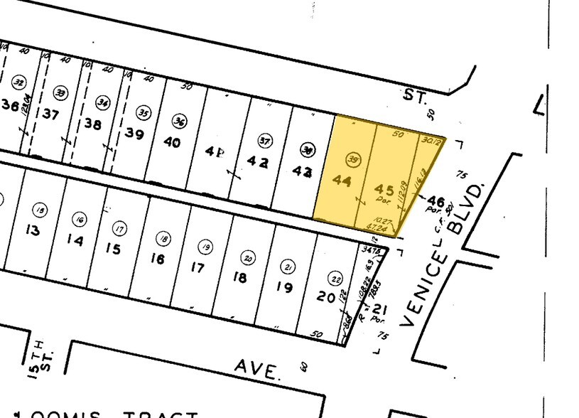 1451-1459 Venice Blvd, Los Angeles, CA à louer - Plan cadastral – Image 2 sur 6