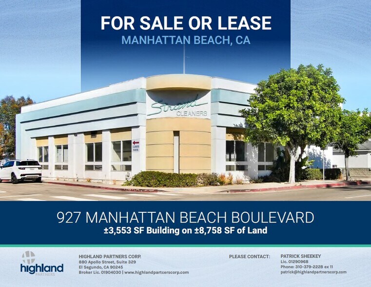 927 Manhattan Beach Blvd, Manhattan Beach, CA à vendre - Photo de l’immeuble – Image 1 sur 16