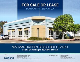 Plus de détails pour 927 Manhattan Beach Blvd, Manhattan Beach, CA - Local commercial à vendre