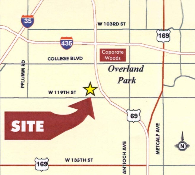 10118 W 119th St, Overland Park, KS à louer - Plan de site – Image 2 sur 4