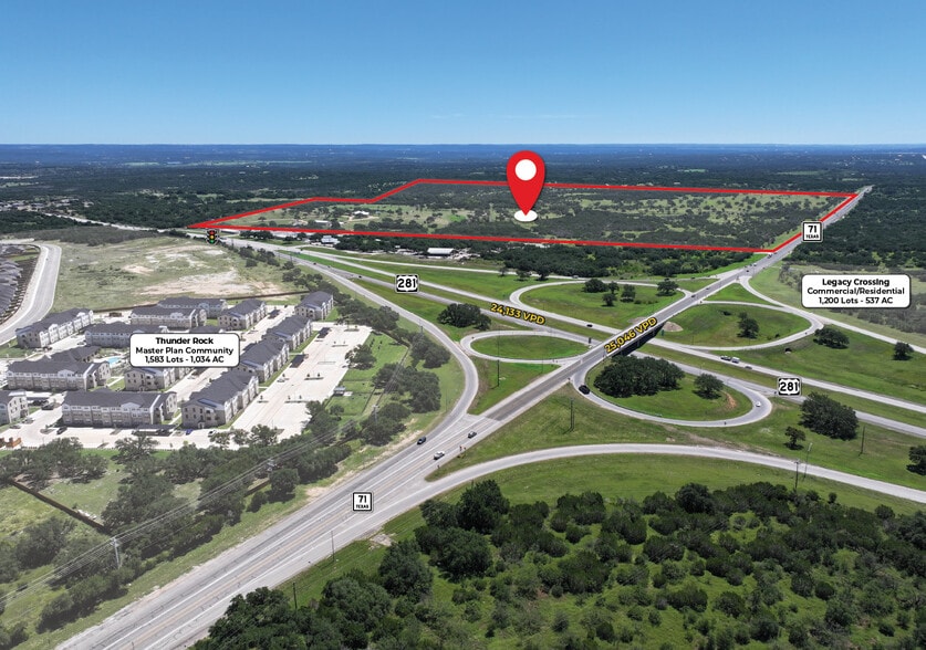 Hwy 71 and 281, Marble Falls, TX à vendre - Aérien – Image 2 sur 4