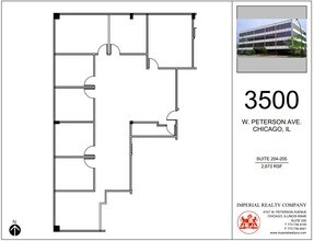 3500 W Peterson Ave, Chicago, IL à louer Plan d’étage– Image 1 sur 12