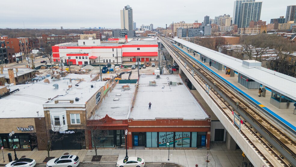 1122-1126 W Bryn Mawr Ave, Chicago, IL à vendre - Aérien – Image 2 sur 7