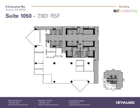 6 Concourse Pky NE, Atlanta, GA à louer Plan d’étage– Image 2 sur 3