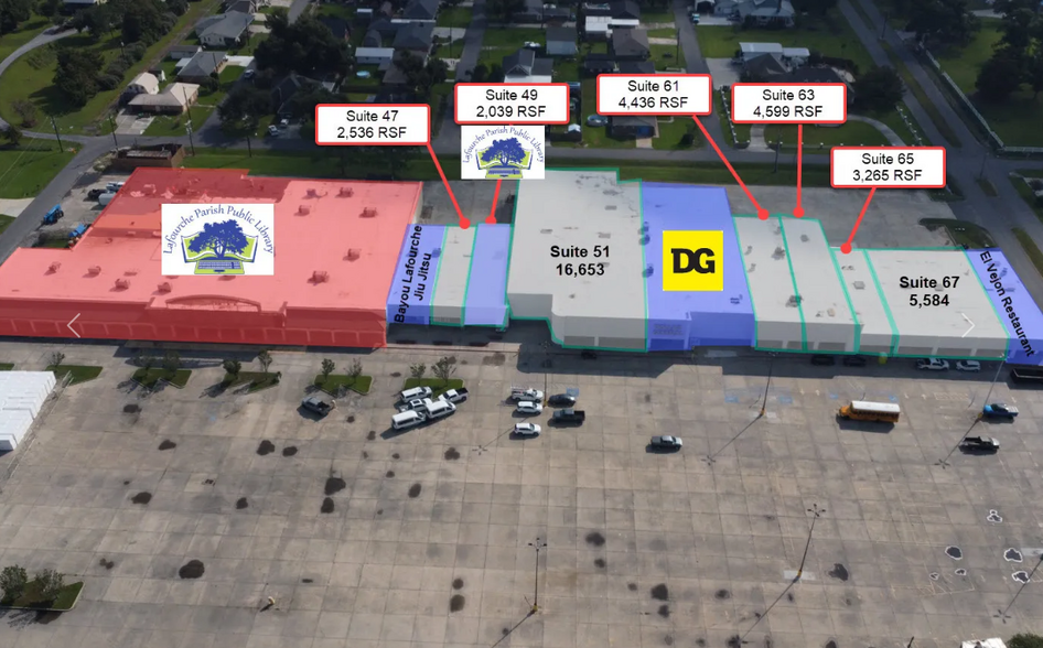 16245-16263 E Main St, Galliano, LA à louer - Plan de site – Image 3 sur 3