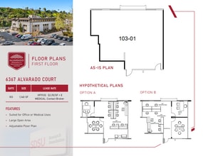 6475 Alvarado Rd, San Diego, CA à louer Plan d’étage– Image 1 sur 1