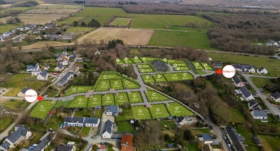 Herbignac - Vue aérienne  vue de carte