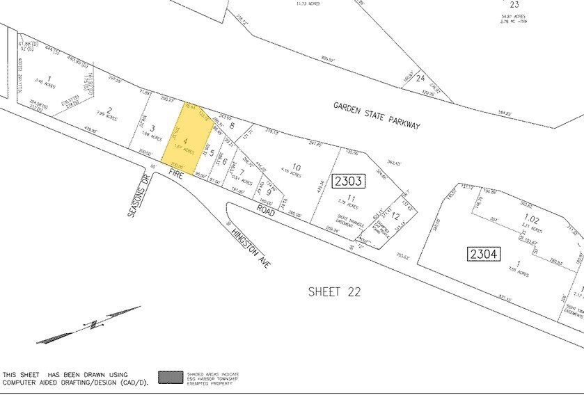 3153 Fire Rd, Egg Harbor Township, NJ à louer - Plan cadastral – Image 3 sur 3