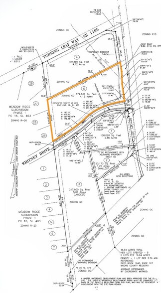 1000 Whitney Dr, Aberdeen, NC à vendre - Plan cadastral – Image 2 sur 2