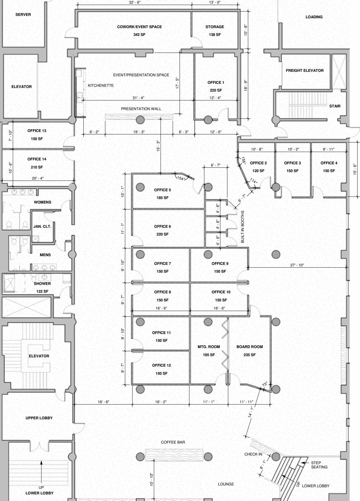 10158-10160 103rd St NW, Edmonton, AB à louer Plan d’étage– Image 1 sur 1