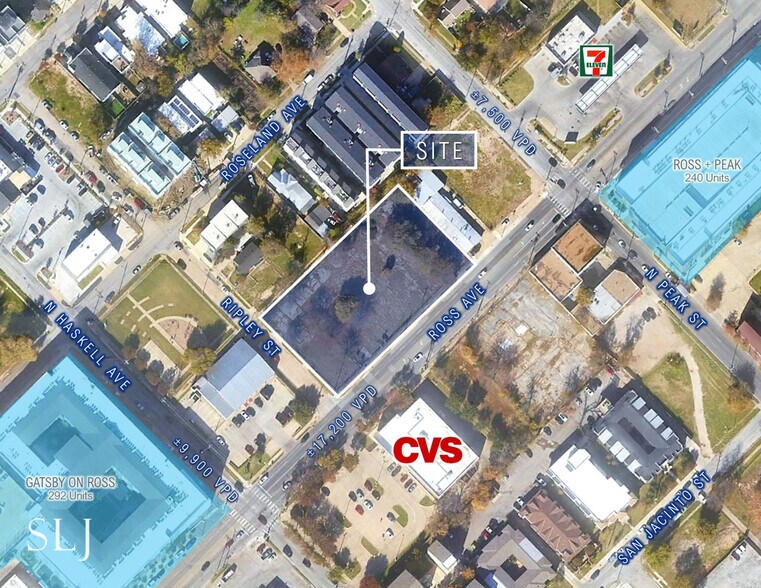 4201 Ross Ave, Dallas, TX à louer - Aérien – Image 3 sur 7