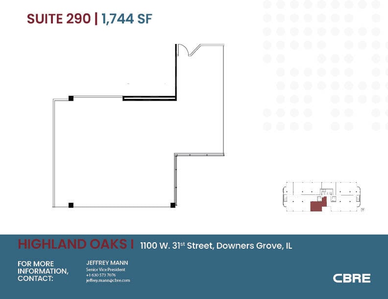 1100 W 31st St, Downers Grove, IL à louer Plan d’étage– Image 1 sur 2