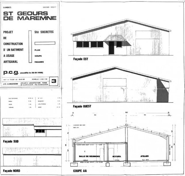 Local d'activités dans Saint-Geours-de-Maremne à vendre - Plan d’étage – Image 3 sur 6