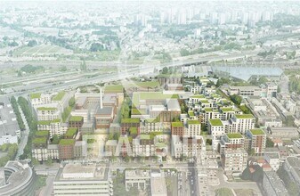 Romainville, SSD - Vue aérienne vue de carte