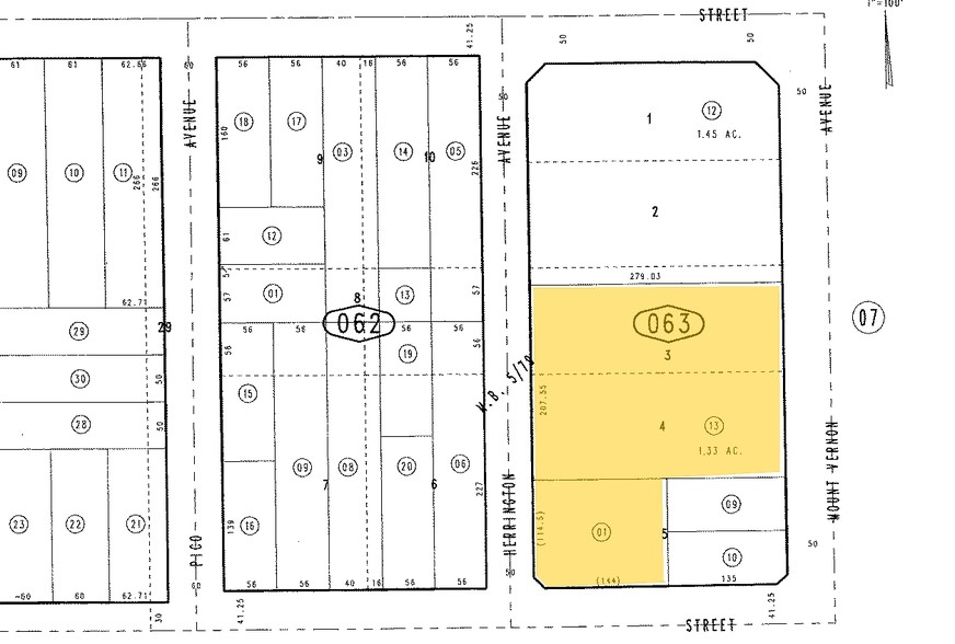1136 N Mt. Vernon Ave, San Bernardino, CA à louer - Plan cadastral – Image 2 sur 5