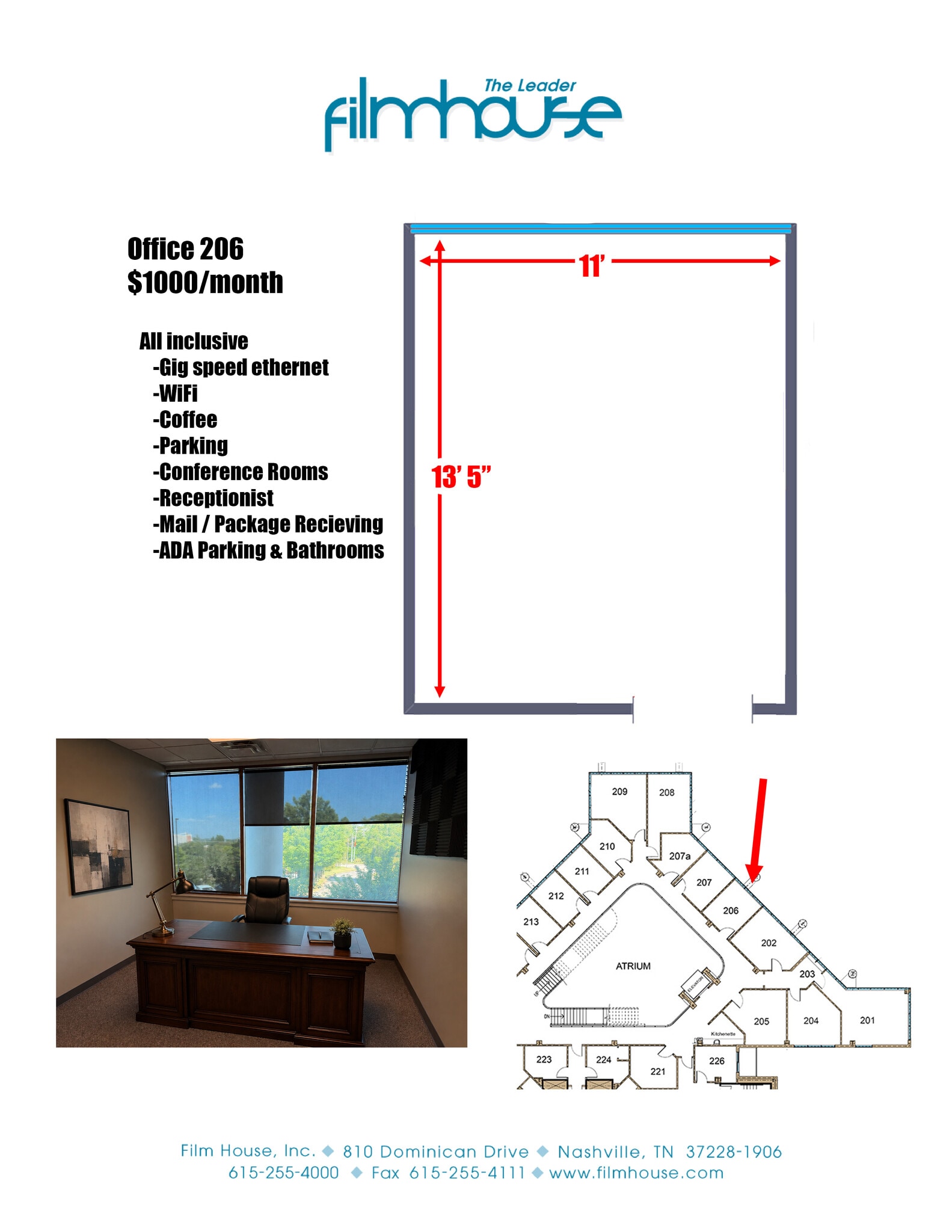 810 Dominican Dr, Nashville, TN à louer Photo intérieure– Image 1 sur 1