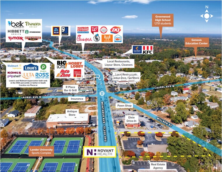 516 Montague Ave, Greenwood, SC à vendre - Photo de l’immeuble – Image 2 sur 5