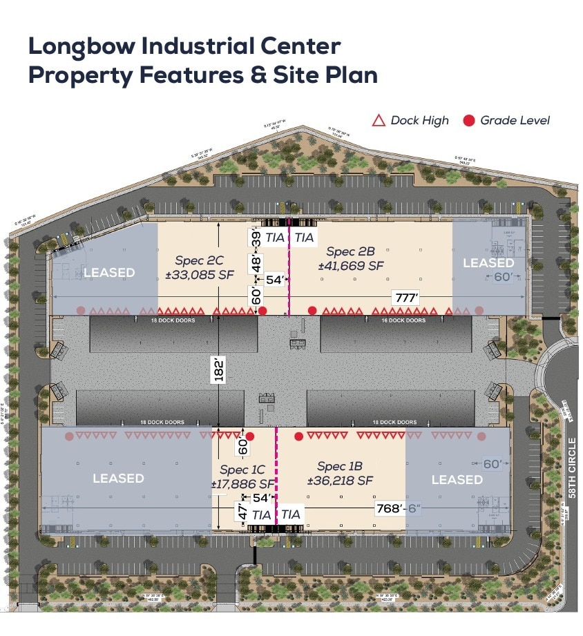 5710 E McDowell Rd, Mesa, AZ à louer Plan de site– Image 1 sur 2