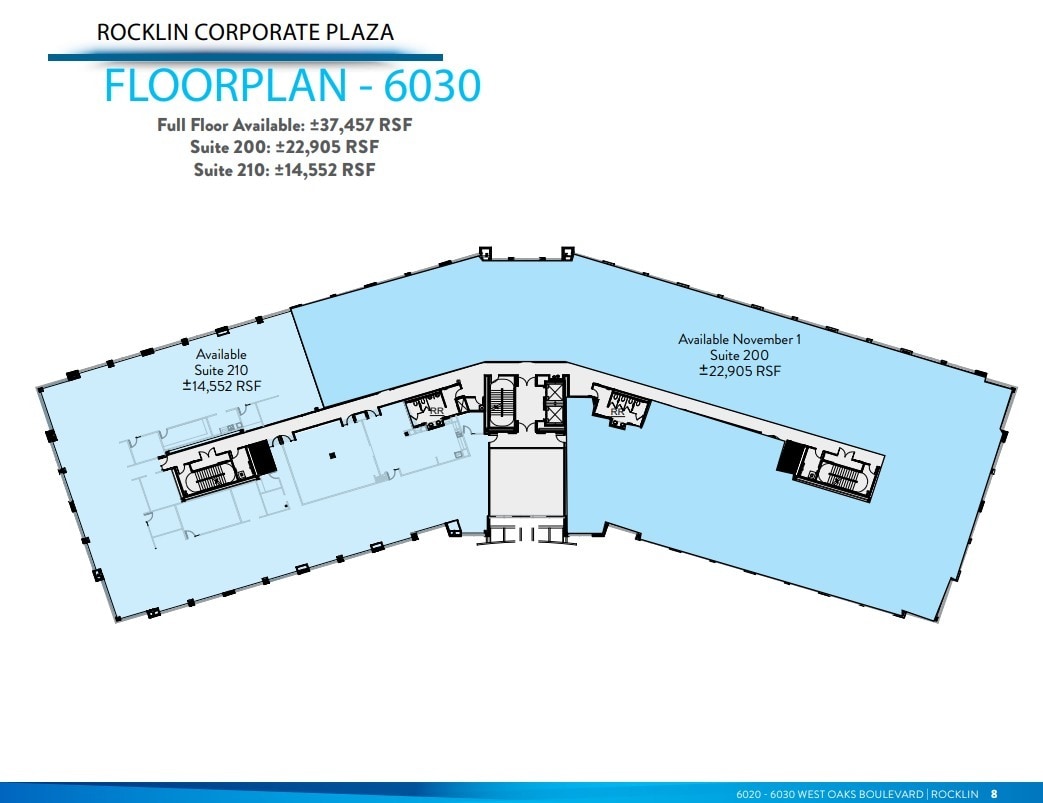6020 W Oaks Blvd, Rocklin, CA à louer Plan d’étage– Image 1 sur 1