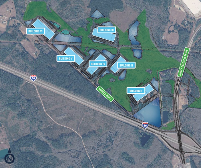 NWC Jimmy Deloach Parkway & I-16, Bloomingdale, GA à louer - Plan de site – Image 3 sur 4
