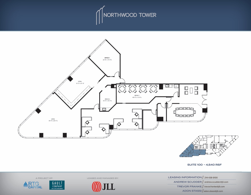 5757 Alpha Rd, Dallas, TX à louer Plan d’étage– Image 1 sur 1