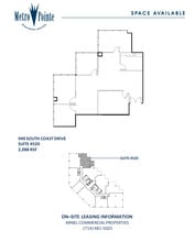 949 S Coast Dr, Costa Mesa, CA à louer Plan d’étage– Image 1 sur 1